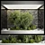 Glass-Encased Indoor Plant Set 3D model small image 1