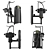 Vertical Traction Fitness Equipment 3D model small image 3