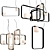 Sleek Vertical Pendant Light 3D model small image 2