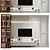  Modern Plywood TV Shelf KTV096 3D model small image 1