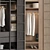 Organized Zara Home Wardrobe Storage 3D model small image 2