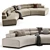 Luxury BAYREUTH Sofa - 3D Model 3D model small image 2