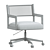 Swivel Upholstered Desk Chair 3D model small image 4