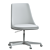 Sleek Leather Swivel Office Chair 3D model small image 4