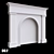 Customizable Gypsum Fireplace Portal 3D model small image 1