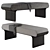 Sleek Stami Bench Design 3D model small image 2