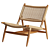 Teak Codolar Armchair: Timeless Elegance 3D model small image 1