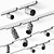 Sleek Aluminum Track-light Fixture 3D model small image 3