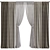 Patterned Curtain Remodeling Service 3D model small image 1