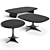 Sleek Minotti Anish Coffee Tables 3D model small image 1