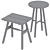 Modern Minimalist Tables Set by Tom Raffield 3D model small image 5