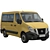 Nissan NV400 Minivan Model Kit 3D model small image 2