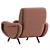 Luxurious Fabric Armchair - Elegant Design 3D model small image 4