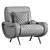 Luxurious Fabric Armchair - Elegant Design 3D model small image 5