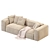 Peanut B Sofa 2 Seats | Bonaldo 3D model small image 3