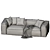 Peanut B Sofa 2 Seats | Bonaldo 3D model small image 4