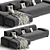 Modern Loveland Sofa | Moroso 3D model small image 2