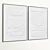 Plaster Texture Double Photo Frame 3D model small image 6