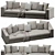 Modern Powell Sofa 3DsMax/Vray 3D model small image 3