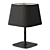 Metal Accent Lamp with Textile Shade 3D model small image 2