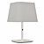 Metal Accent Lamp with Textile Shade 3D model small image 5