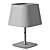 Metal Accent Lamp with Textile Shade 3D model small image 7