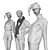  Festive Mannequins in Pajamas 3D model small image 7