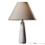 Modern Cement Table Lamp 3D model small image 1