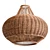 Handwoven Wicker Pendant Lighting 3D model small image 1