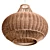 Handwoven Wicker Pendant Lighting 3D model small image 5