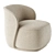 Contemporary La Pipe Lounge Armchair 3D model small image 4