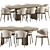 Modern Dining Set 3D Model 3D model small image 2