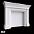 Versatile Gypsum Fireplace Portal 3D model small image 1