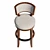 Luxury Ivory Macau Swivel Stool 3D model small image 3