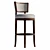 Luxury Ivory Macau Swivel Stool 3D model small image 4