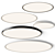 Sleek LED Lightnet Ceiling Lamps 3D model small image 2