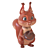 Corona Squirrel Figurine Sculpture 3D model small image 4