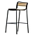 Modern Corona Bar Stool 3D model small image 2