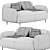 Modern Buddy 218 Sofa Set 3D model small image 4