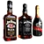 Premium Whiskey Cognac Bottle Assortment 3D model small image 5