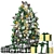 Festive Christmas Tree Vray 3D 3D model small image 1