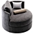 Elegant Forli Armchair Design 3D model small image 3