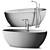 Flaminia App Pietraluce Bathtub | Freestanding 3D model small image 4