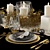 Elegant New Year Dining Set 3D model small image 5