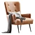 Modern Melbourne Armchair Design 3D model small image 1