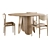 Peyote Dining Set Furniture Collection 3D model small image 3