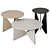 Modern Round Coffee Tables Set 3D model small image 2