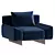 Modern IPANEMA Armchair, Paolo Castelli 3D model small image 1