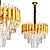 Regal Crystal Chandelier Gold Silver 3D model small image 1