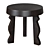 Solid Mango Wood Stool 3D model small image 1